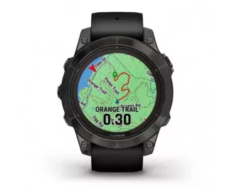 Смарт-годинник GARMIN Fenix 7 Pro Sapphire Solar Carbon G. DLC Tit. with Black Band (010-02777-10/11)