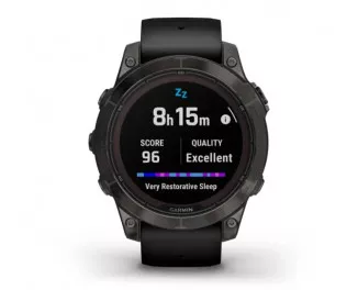 Смарт-годинник GARMIN Fenix 7 Pro Sapphire Solar Carbon G. DLC Tit. with Black Band (010-02777-10/11)