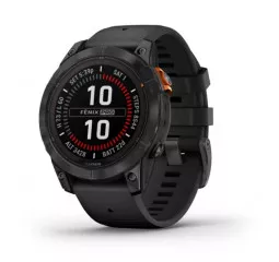 Смарт-часы GARMIN Fenix 7 Pro Solar Slate Gray w. Black Band (010-02777-00/01)