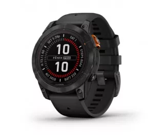 Смарт-часы GARMIN Fenix 7 Pro Solar Slate Gray w. Black Band (010-02777-00/01)