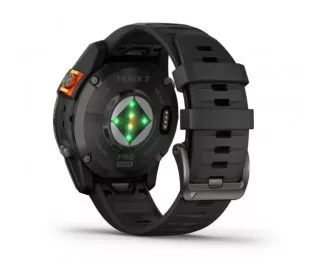 Смарт-годинник GARMIN Fenix 7 Pro Solar Slate Gray w. Black Band (010-02777-00/01)