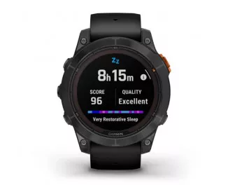 Смарт-годинник GARMIN Fenix 7 Pro Solar Slate Gray w. Black Band (010-02777-00/01)