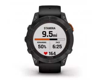 Смарт-годинник GARMIN Fenix 7 Pro Solar Slate Gray w. Black Band (010-02777-00/01)