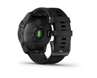 Смарт-годинник GARMIN Fenix 7 Sapphire Solar Carbon Gray DLC Titanium with Black Band (010-02540-20)