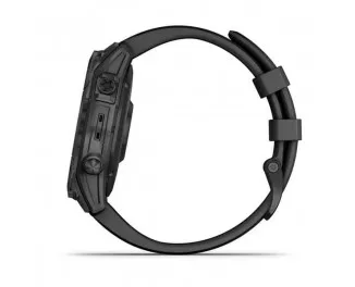 Смарт-годинник GARMIN Fenix 7 Sapphire Solar Carbon Gray DLC Titanium with Black Band (010-02540-20)