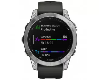 Смарт-часы GARMIN Fenix 7 Silver with Graphite Band (010-02540-00/01)