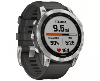 Смарт-часы GARMIN Fenix 7 Silver with Graphite Band (010-02540-00/01)