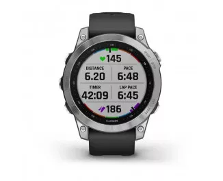 Смарт-часы GARMIN Fenix 7 Silver with Graphite Band (010-02540-00/01)