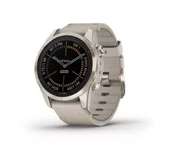 Смарт-часы GARMIN Fenix 7S Pro Sapphire Solar Soft Gold w. Limestone L. Band (010-02776-30)