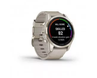 Смарт-годинник GARMIN Fenix 7S Pro Sapphire Solar Soft Gold w. Limestone L. Band (010-02776-30)