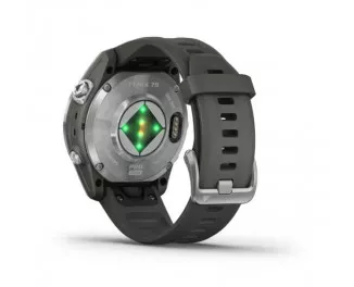 Смарт-годинник GARMIN Fenix 7S Pro Solar Silver w. Graphite Band (010-02776-01)