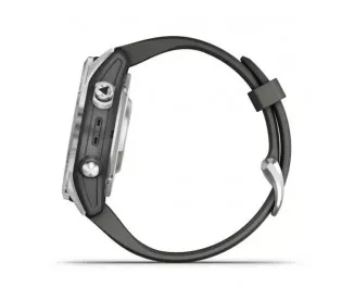 Смарт-годинник GARMIN Fenix 7S Pro Solar Silver w. Graphite Band (010-02776-01)