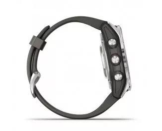 Смарт-годинник GARMIN Fenix 7S Pro Solar Silver w. Graphite Band (010-02776-01)