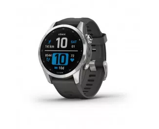 Смарт-часы GARMIN Fenix 7S Silver with Graphite Band (010-02539-00/01)