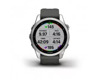 Смарт-часы GARMIN Fenix 7S Silver with Graphite Band (010-02539-00/01)