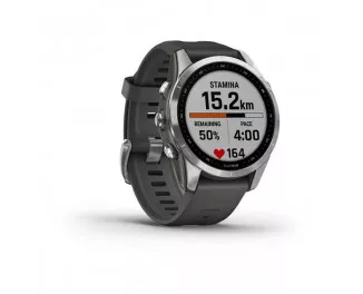 Смарт-часы GARMIN Fenix 7S Silver with Graphite Band (010-02539-00/01)
