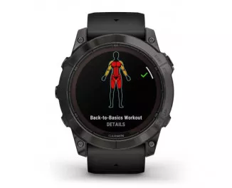 Смарт-часы GARMIN Fenix 7X Pro Sapphire Solar Carbon G. DLC Tit. with Black Band (010-02778-10/11)