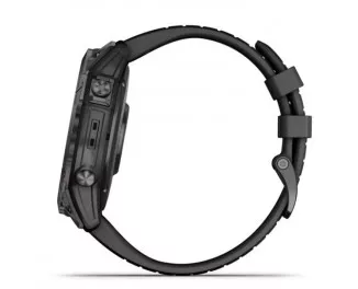 Смарт-часы GARMIN Fenix 7X Pro Sapphire Solar Carbon G. DLC Tit. with Black Band (010-02778-10/11)