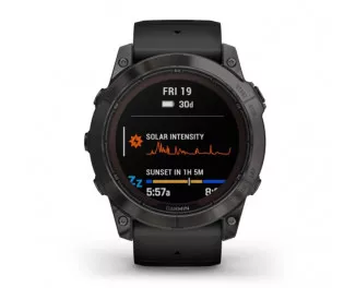 Смарт-часы GARMIN Fenix 7X Pro Sapphire Solar Carbon G. DLC Tit. with Black Band (010-02778-10/11)