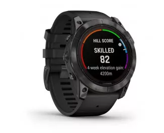 Смарт-часы GARMIN Fenix 7X Pro Sapphire Solar Carbon G. DLC Tit. with Black Band (010-02778-10/11)