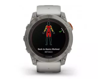 Смарт-годинник GARMIN Fenix 7X Pro Sapphire Solar Titanium w. Fog Gray/Ember O. Band (010-02778-14/15)