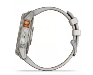 Смарт-годинник GARMIN Fenix 7X Pro Sapphire Solar Titanium w. Fog Gray/Ember O. Band (010-02778-14/15)