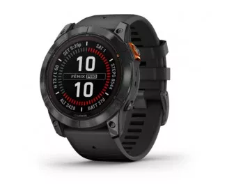 Смарт-часы GARMIN Fenix 7X Pro Solar Slate Gray w. Black Band (010-02778-00/01)