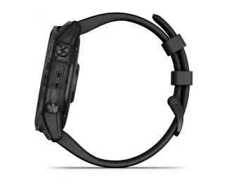 Смарт-годинник GARMIN Fenix 7X Sapphire Solar Black DLC Titanium with Black Band (010-02541-22/23)