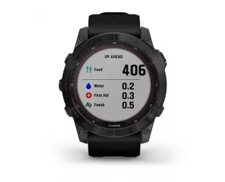 Смарт-годинник GARMIN Fenix 7X Sapphire Solar Black DLC Titanium with Black Band (010-02541-22/23)