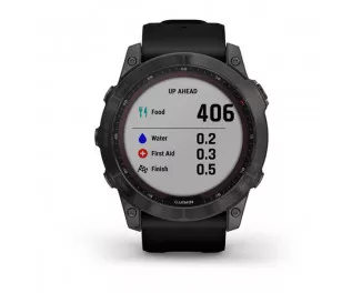Смарт-годинник GARMIN Fenix 7X Sapphire Solar Carbon Gray DLC Titanium with Black Band (010-02541-10/11)