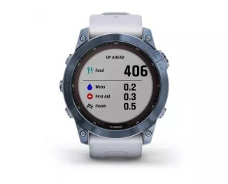 Смарт-годинник GARMIN Fenix 7X Sapphire Solar Mineral Blue DLC Titanium with Whitestone Band (010-02541-14/15)