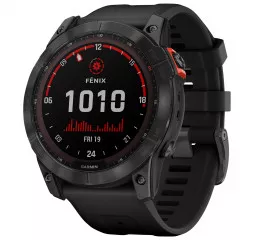 Смарт-часы GARMIN Fenix 7X Solar Slate Gray with Black Band (010-02541-00/01)