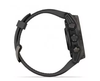 Смарт-годинник GARMIN Fenix 8 43mm AMOLED Sapphire Carbon Gray DLC Tit. w. Black/Pebble Gray S. Band (010-02903-20/21)