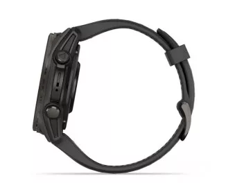 Смарт-годинник GARMIN Fenix 8 43mm AMOLED Sapphire Carbon Gray DLC Tit. w. Black/Pebble Gray S. Band (010-02903-20/21)