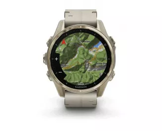 Смарт-годинник GARMIN Fenix 8 43mm AMOLED Sapphire Soft Gold with Limestone Leather Band (010-02903-40)