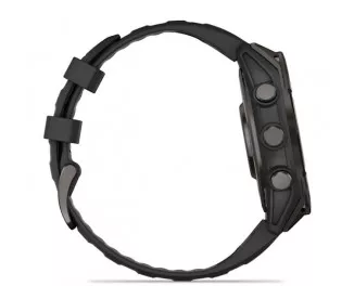 Смарт-годинник GARMIN Fenix 8 47mm AMOLED Sapphire Carbon Gray DLC Titanium w. Black/Pebble Gray S. Band (010-02904-20/21)
