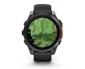 Смарт-годинник GARMIN Fenix 8 47mm AMOLED Slate Gray with Black Silicone Band (010-02904-00/01/09)
