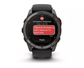 Смарт-часы GARMIN Fenix 8 Pro 51 mm MicroLED Carbon Gray Titanium with Black/Pebble Gray (010-03380-00/01)