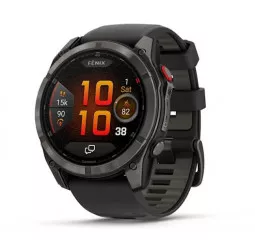 Смарт-часы GARMIN Fenix 8 Pro 51mm AMOLED Sapphire Carbon grey DLC Tit. w. Black/grey S. Band (010-03199-00/01)