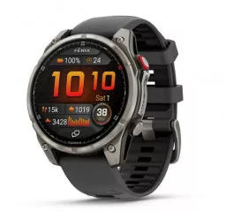 Смарт-годинник GARMIN Fenix 8 Pro 47mm AMOLED Sapphire Tit. w. Graphite/black S. Band (010-03198-10/11)