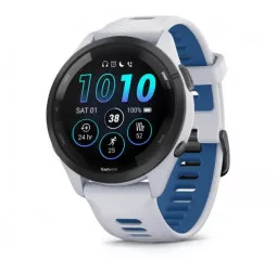 Смарт-часы GARMIN Forerunner 265 Black Bezel w. Whitestone Case and Whitestone/Tidal Blue S. Band (010-02810-01/11/51)