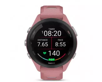 Смарт-часы GARMIN Forerunner 265S Black Bezel w. Light Pink Case and Light Pink/Whitestone S. Band (010-02810-05/15/55)