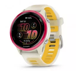 Смарт-часы GARMIN Forerunner 570 42mm Raspberry Aluminum with Translucent Bone/Mango Band (010-02970-02/42)