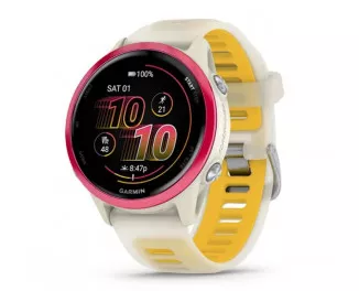 Смарт-часы GARMIN Forerunner 570 42mm Raspberry Aluminum with Translucent Bone/Mango Band (010-02970-02/42)