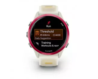 Смарт-годинник GARMIN Forerunner 570 42mm Raspberry Aluminum with Translucent Bone/Mango Band (010-02970-02/42)