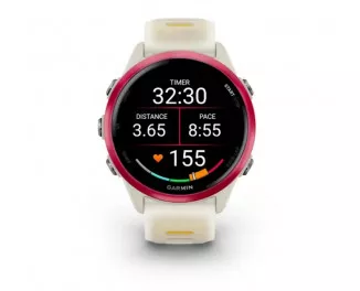 Смарт-годинник GARMIN Forerunner 570 42mm Raspberry Aluminum with Translucent Bone/Mango Band (010-02970-02/42)