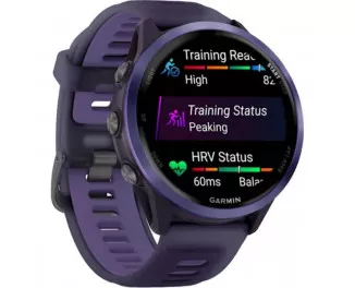 Смарт-годинник GARMIN Forerunner 570 47mm Indigo Aluminium w. Translucent Imperial Purple/Indigo Band (010-02971-02)