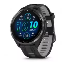 Смарт-часы GARMIN Forerunner 965 Carbon Gray Titanium Bezel w. Blk Case and Blk/Powder Gray S. Band (010-02809-10)