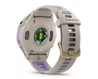 Смарт-часы GARMIN Forerunner 970 Soft Gold Titanium w. French Gray C. and French Gray/T. Indigo Band (010-02969-02/12)