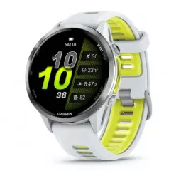 Смарт-часы GARMIN Forerunner 970 Titanium w. Whitestone Case and Whitestone/T. Amp Yellow Band (010-02969-01/11/61)